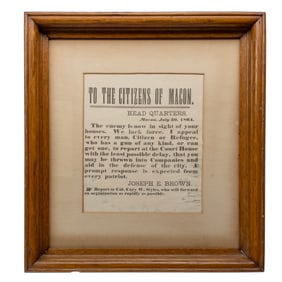 [CIVIL WAR] 1864 Defense of Macon Broadside
