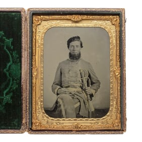 [CIVIL WAR] Half Plate Confederate Cavalry Officer 