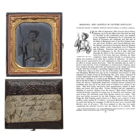 [CIVIL WAR]  Published Confederate Dead Letter File Portrait of KIA Louisiana Solider