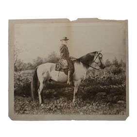 [CIVIL WAR] 1866 Robert E. Lee & Traveller Oversize Albumen