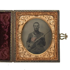 [CIVIL WAR] Alabama Rebel w/ First National Flag 