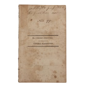 [WASHINGTON] 1799 Sermon on the Death of Washington