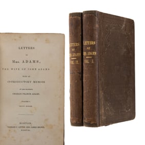 [REVOLUTIONARY WAR] 1840 "Letters of Mrs. Adams"