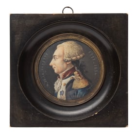 [REVOLUTIONARY WAR] Portrait Miniature of Lafayette