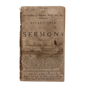 [REVOLUTIONARY WAR] 1748 Tennent "Just War" Sermons