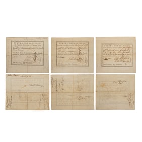 [REVOLUTIONARY WAR] (3) Connecticut Promissory Notes