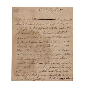 [REVOLUTIONARY WAR] Gen. William Irvine 1785 ALS