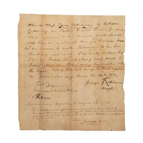 [VIRGINIA - MANUSCRIPTS] Prominent Colonel & Planter's Daughter Slandered!