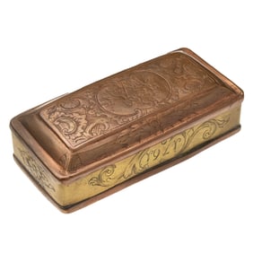 [TOBACCIANA] 1761 Engraved Snuff Box w/ Provenance