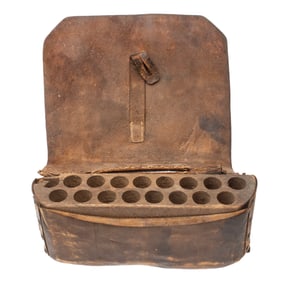 [REVOLUTIONARY WAR] Monogrammed 17-Hole Cartridge Box