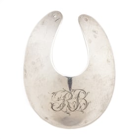 [REVOLUTIONARY WAR] American Silver Gorget, Monogrammed