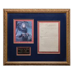 [NAPOLEON] Napoleon Bonaparte Signed 1810 Report