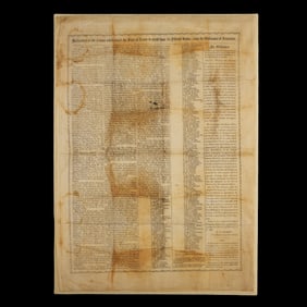 [CIVIL WAR] 1861 Texas Ordnance of Secession, Satin Broadside