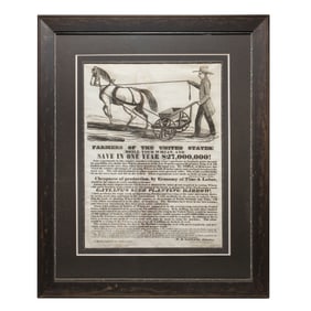 [EPHEMERA] Inventor of Gatling Gun, Agricultural Broadside