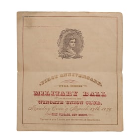 [MILITARIA] Military Ball, 1879 Invitation