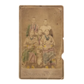 [NATIVE AMERICAN] Native American Family CDV
