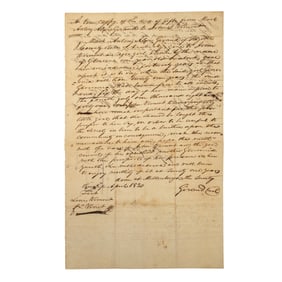 [SLAVERY] 1820 Deed of Manumission