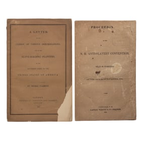 [ABOLITION] Early 1st Ed. Anti-Slavery Pamphlets
