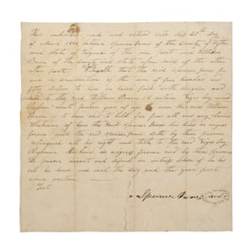 [SLAVERY] 1843 Virginia Slave Bill of Sale