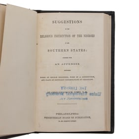 [SLAVERY] "Apostle to Slaves" 1847 Tract