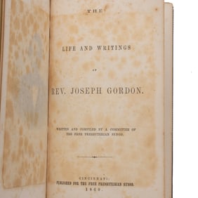 [SLAVERY] Abolitionist Presbyterian Synod Memoir