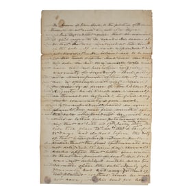 [SLAVERY] 1849 Document re: Slave's Paralysis