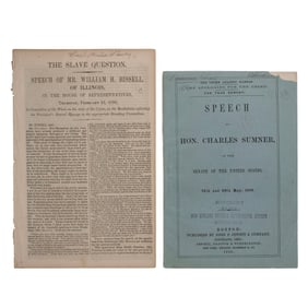 [SLAVERY] Sumner & Bissell Anti-Slavery Pamphlets