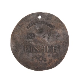 [SLAVE BADGE] 1803 Charleston "Fisher" Slave Badge