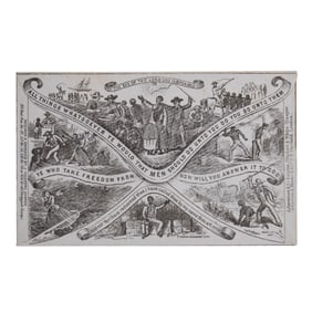 [ABOLITION] J. Valentine 1853 'Uncle Tom's Cabin' Illustrated Cover