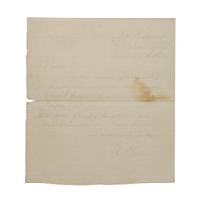 [SLAVERY] Branded Slaves, 1st Mobile Vols. Soldier Letter