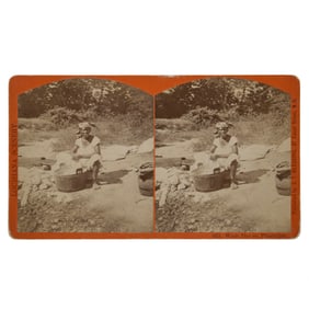 [RECONSTRUCTION] "Wash Day on the Plantation" Stereoview
