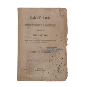 [RECONSTRUCTION] 1867 "War of Races" Pamphlet