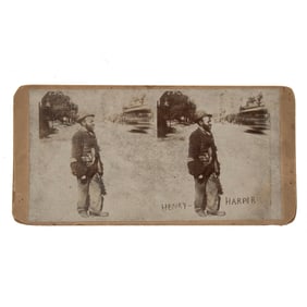[AFRICAN AMERICANA] Stereoview of Former Slave