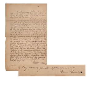 [LINCOLN] Early Document Signed by Lincoln