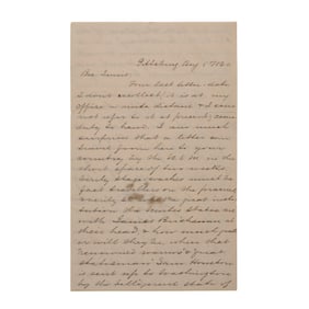 [LINCOLN] The Railsplitter! 1860 Letter w/ Lincoln, Abolition, & Texas Content
