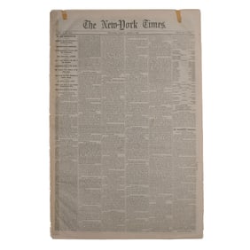 [LINCOLN] First Inauguration "New York Times" Issue