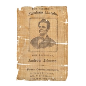 [LINCOLN] 1864 "Peace Commissioners" Campaign Ribbon