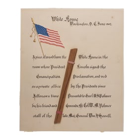 [LINCOLN] Wood Relic Re: Emancipation Proclamation