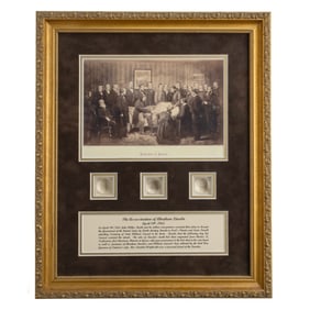 [LINCOLN] Hair from Lincoln and Seward w/ Deathbed Relic