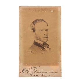 [CIVIL WAR] W. T. Sherman Signed CDV