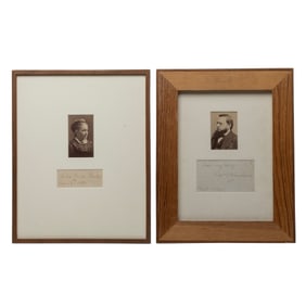 [CIVIL WAR] Julia Ward Howe & Thomas G. Shearman Signatures & CDVs