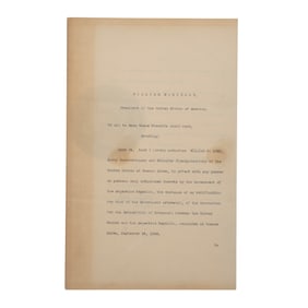 [POLITICS] President McKinley Signed Document