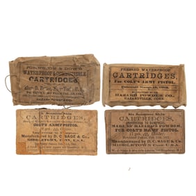 [CIVIL WAR] (4) Cartridges for Colt's Army & Navy in Original Packaging
