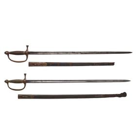 [CIVIL WAR] (2) M1840 Ames Musician's Swords