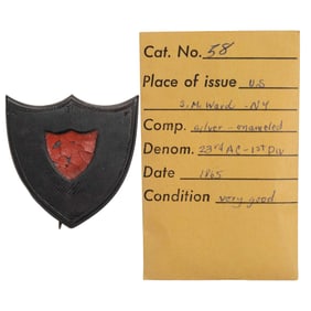 [CIVIL WAR] 23rd A.C. 1st Div Corps Badge by S.M. Ward