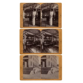 [CIVIL WAR] (3) Stereoviews of Reassembled Libby Prison