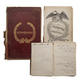 [CIVIL WAR] Autograph Album from Libby Prison & Rare Italian Book