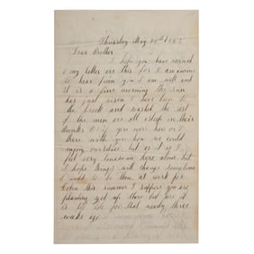 [CIVIL WAR] Parole Prisoner Camp Soldier's Letter, William Pooley