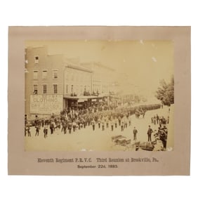 [CIVIL WAR - GAR] 1885 11th Pennsylvania Reserves Reunion