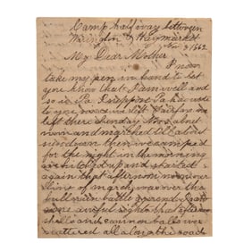 [CIVIL WAR] Bull Run Battlefield Soldier's Letter